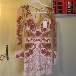 For love & lemon. Matador Tulle Dress in Melon.